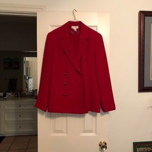 Deep Red Pant Suit